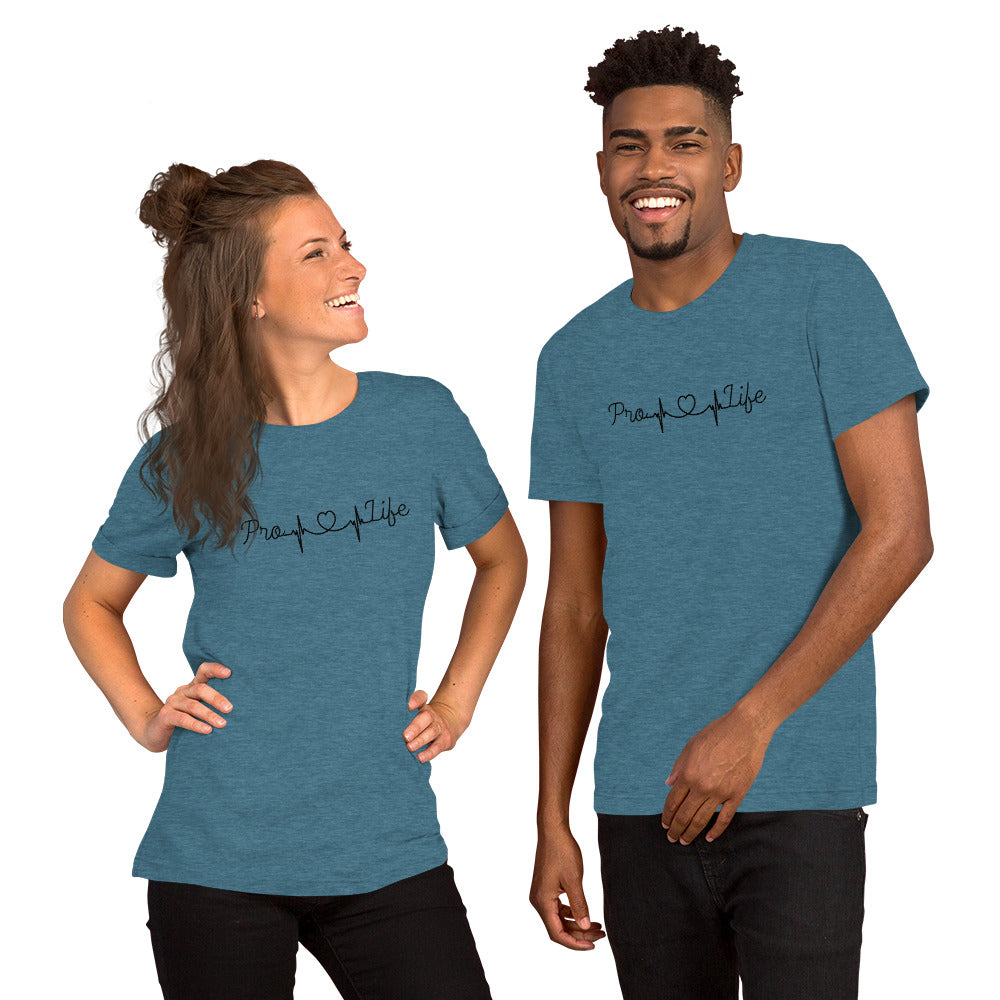 Pro-Life Heartbeat Unisex t-shirt