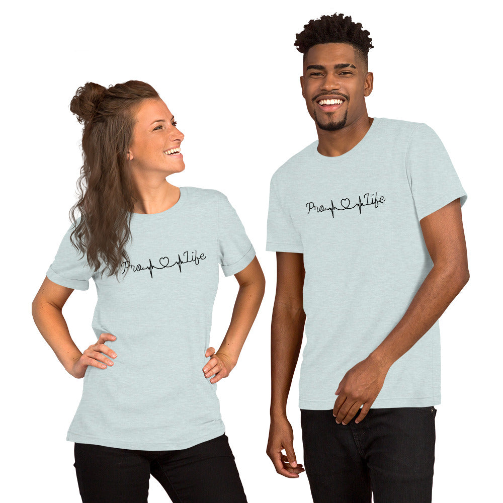 Pro-Life Heartbeat Unisex t-shirt