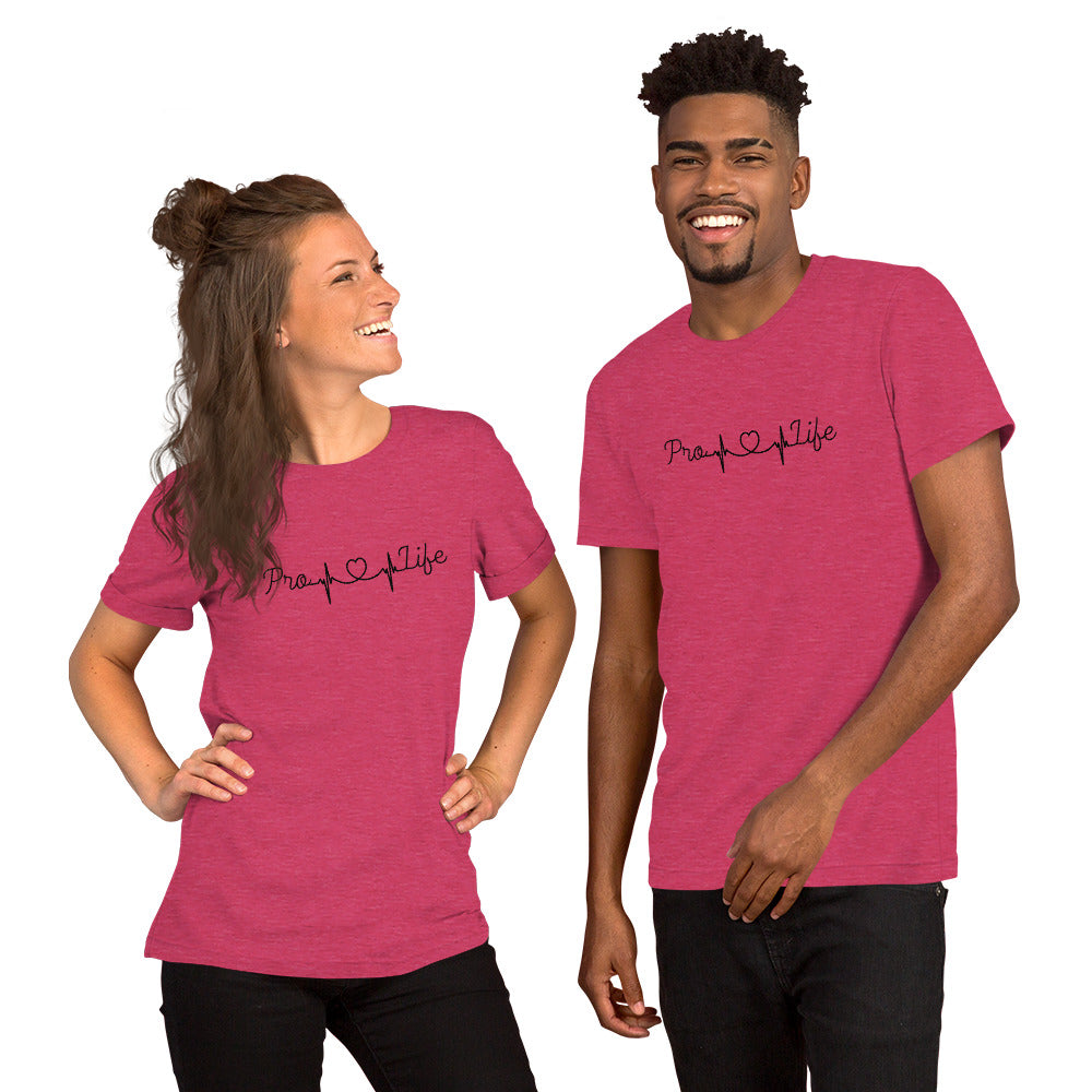 Pro-Life Heartbeat Unisex t-shirt