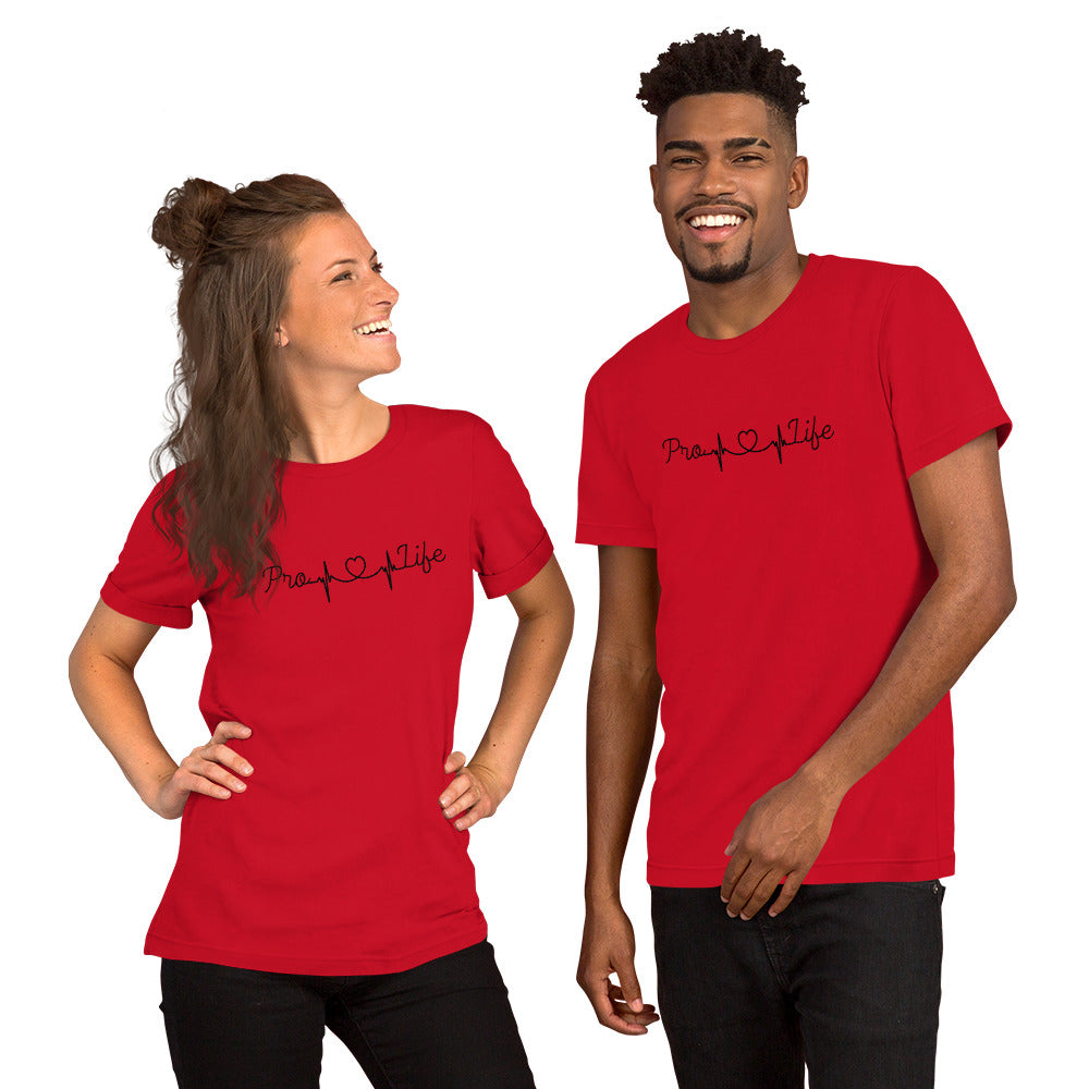 Pro-Life Heartbeat Unisex t-shirt