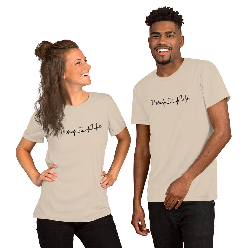 Pro-Life Heartbeat Unisex t-shirt