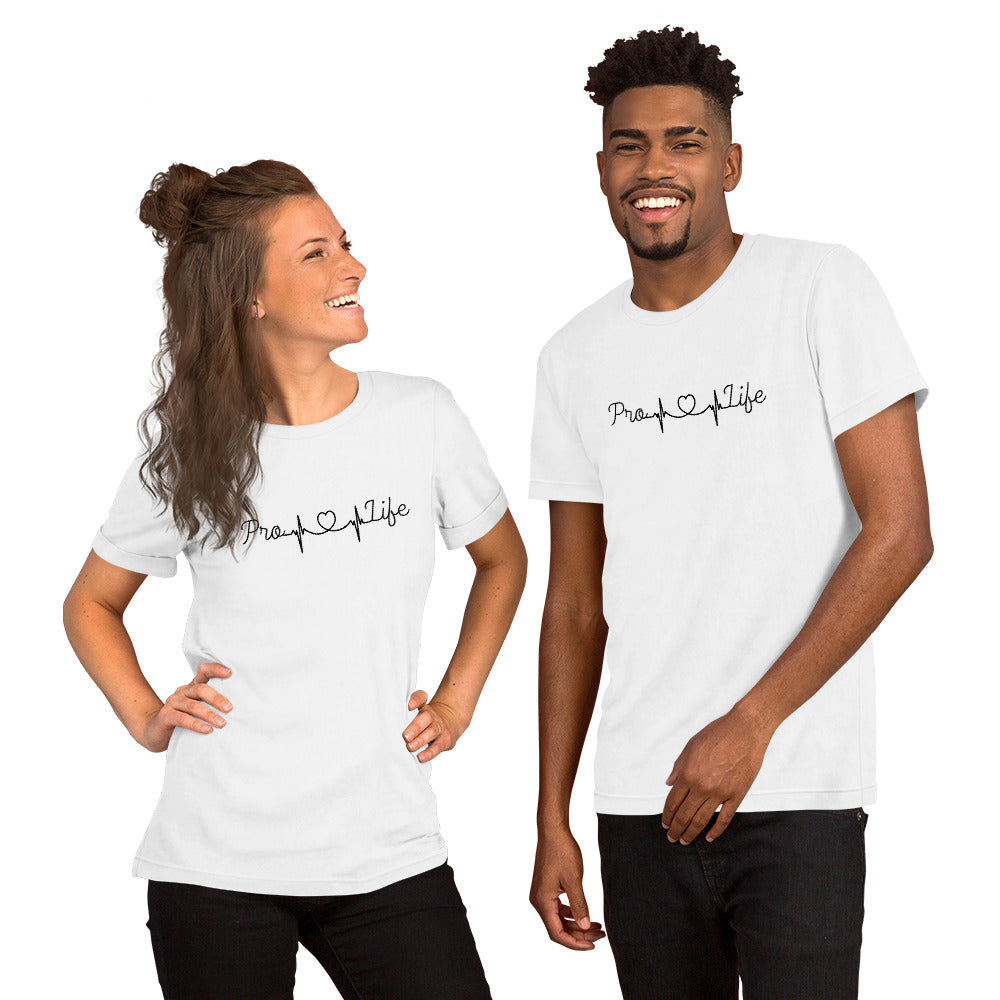 Pro-Life Heartbeat Unisex t-shirt