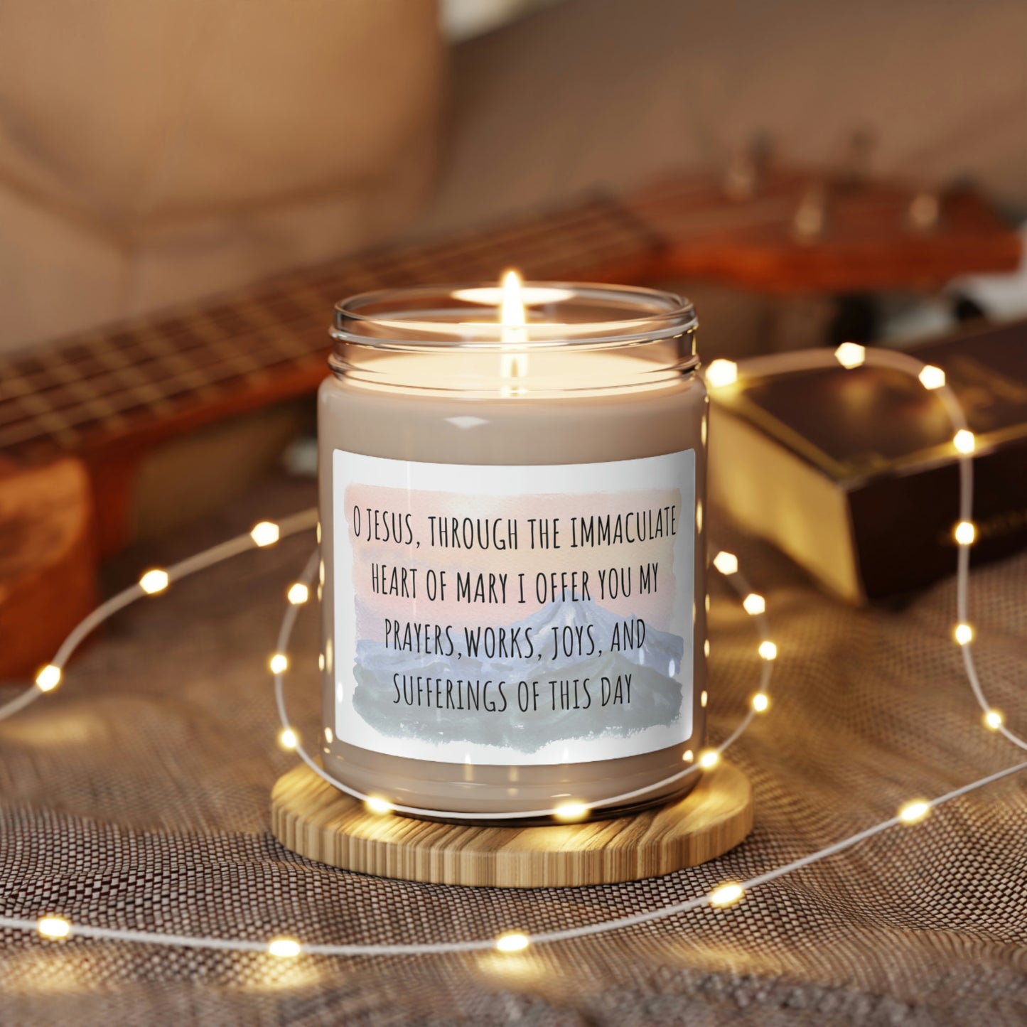 Morning offering prayer-Scented Soy Candle, 9oz
