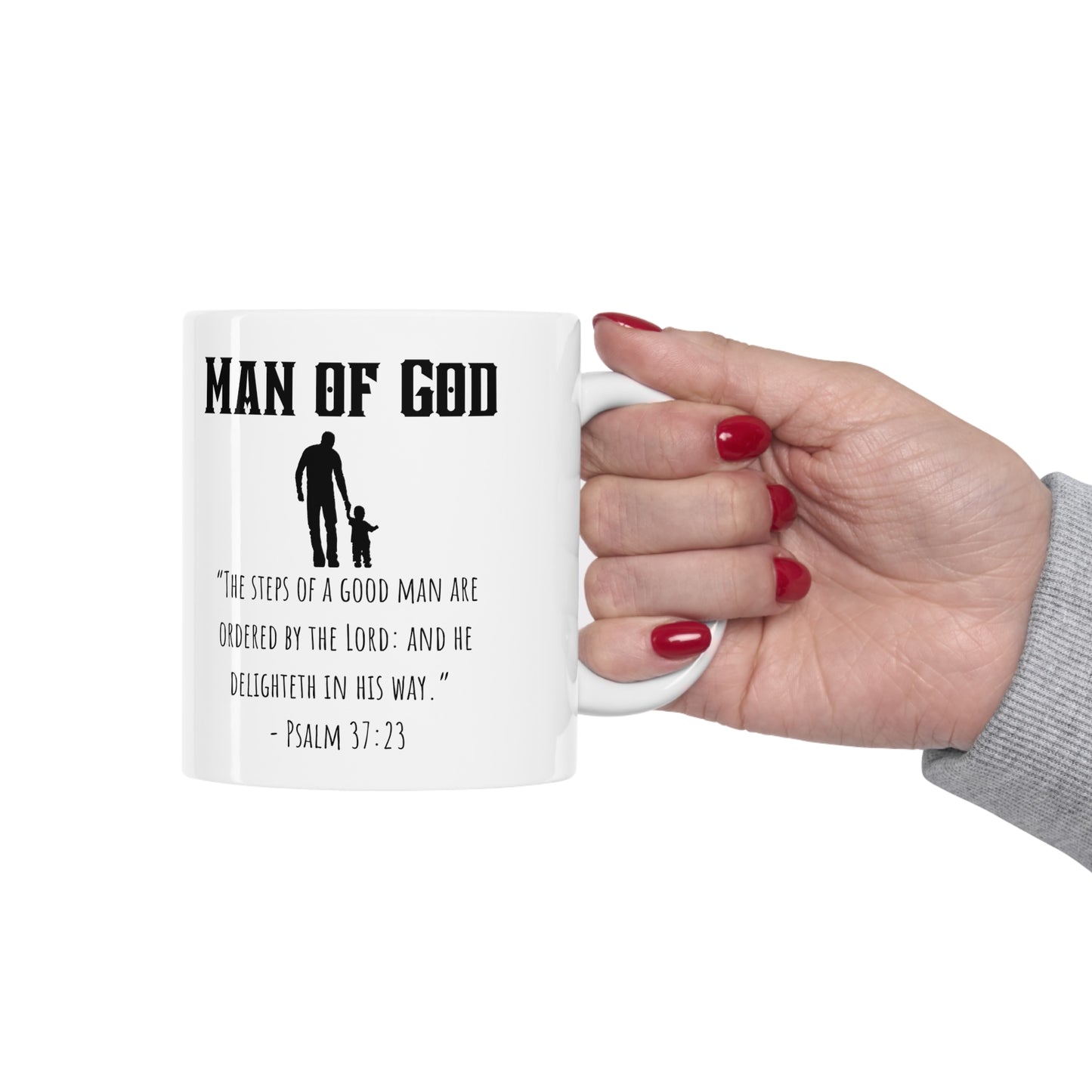 Man of God walking with child Ceramic Mug 11oz Mug,