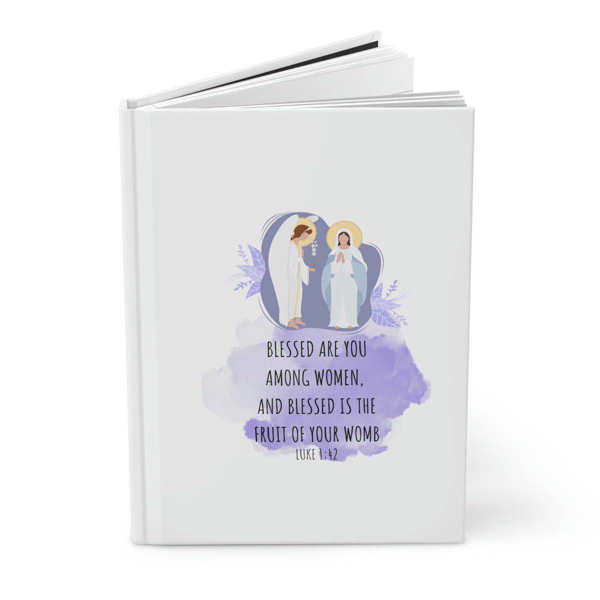 Angel Gabriel and Mary, Hardcover Journal Matte