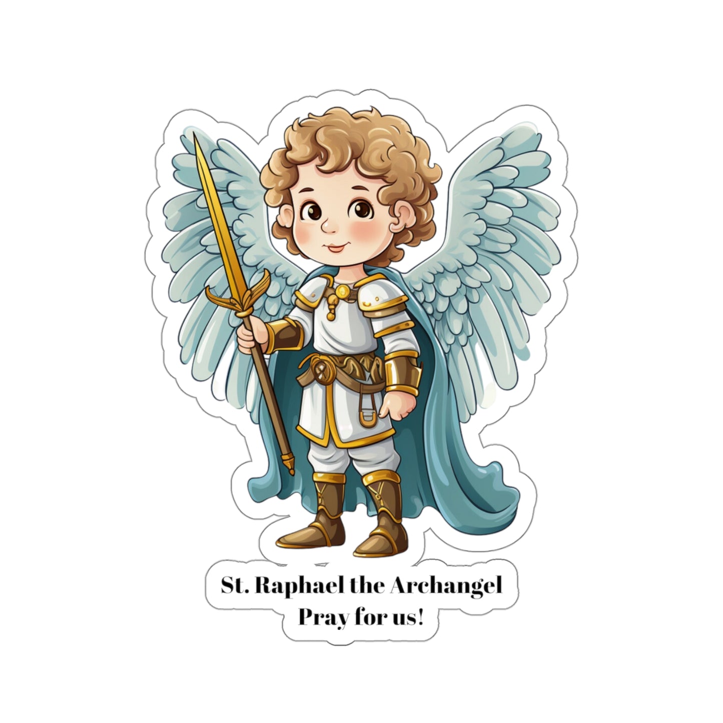 St. Raphael the Archangel, sticker