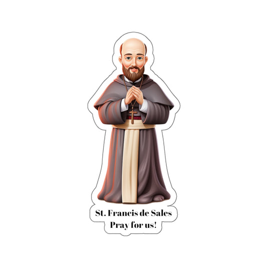 St. Francis de Sales, Pray for us sticker