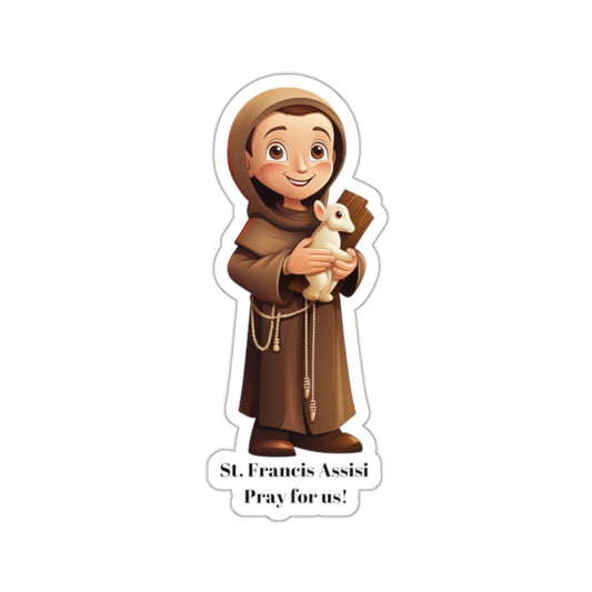 St Francis Assis, Sticker