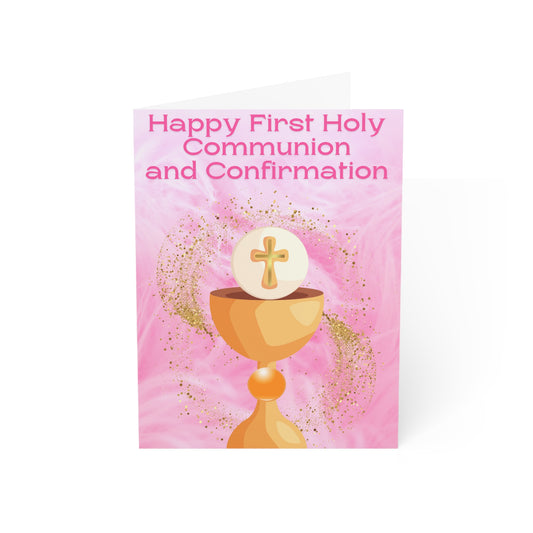 First Communion and Confirmation Pink
