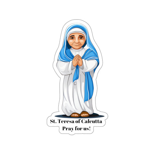 St.Teresa of Calcutta pray for us, sticker