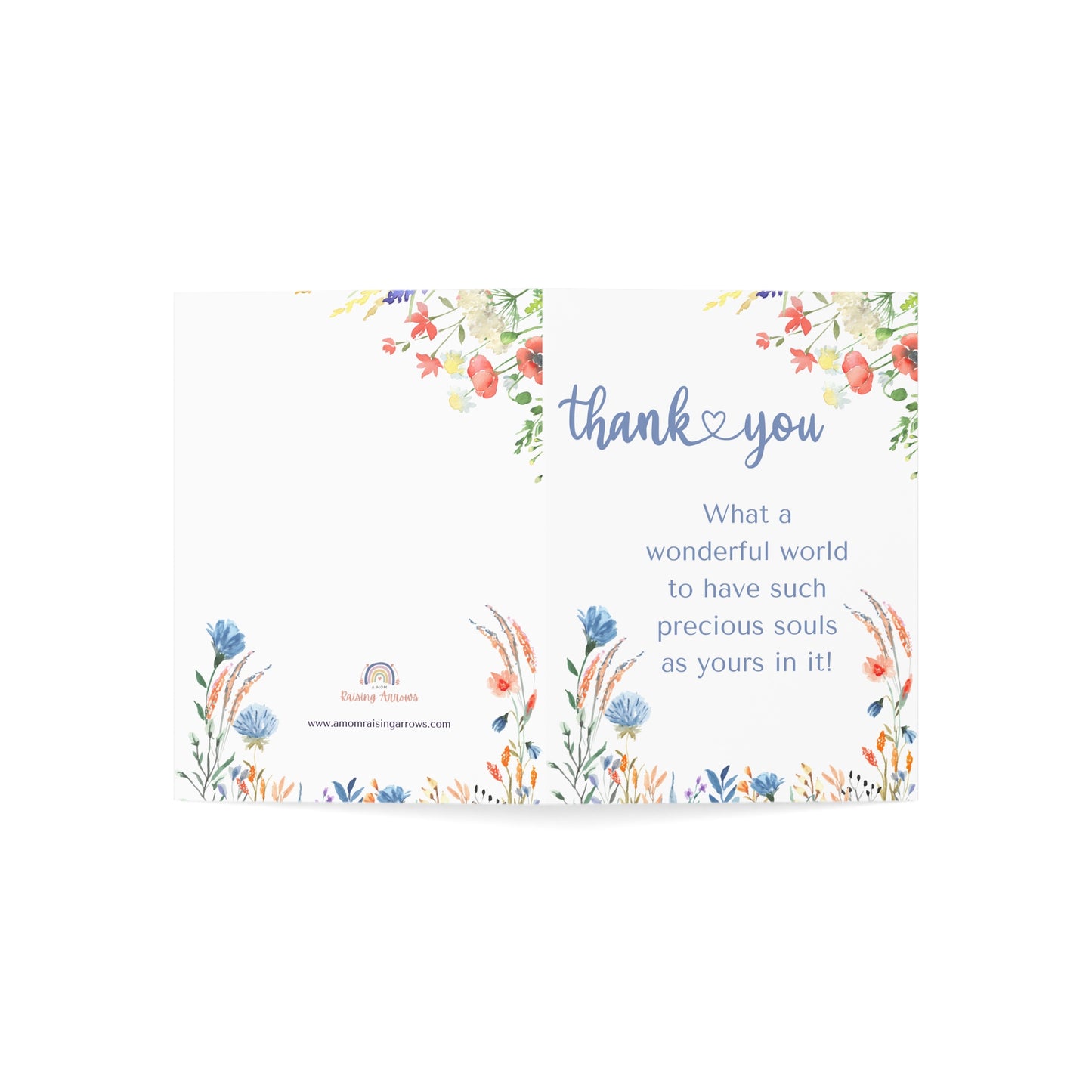 Thank you card floral