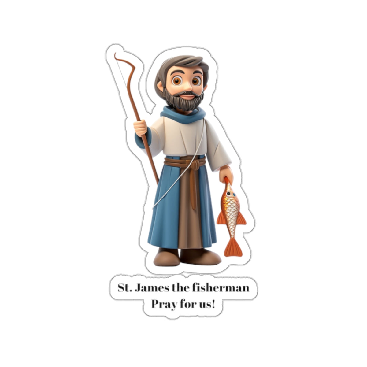 St. James the fisherman, pray for us sticker