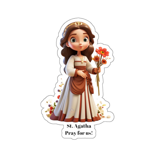 St. Agatha, Pray for us sticker