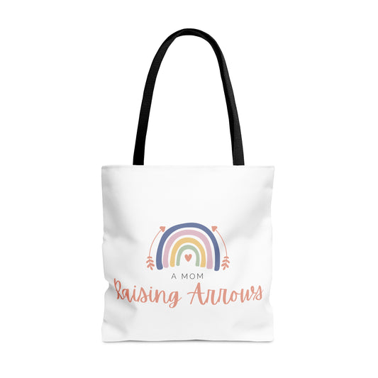 A Mom Raising Arrow Logo Tote!