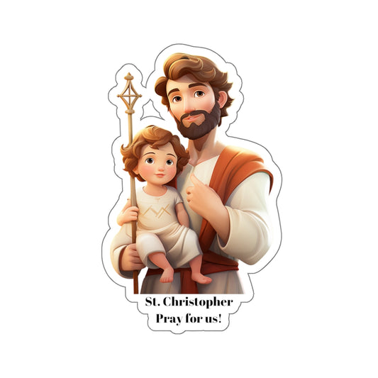 St. Christopher Pray for us sticker
