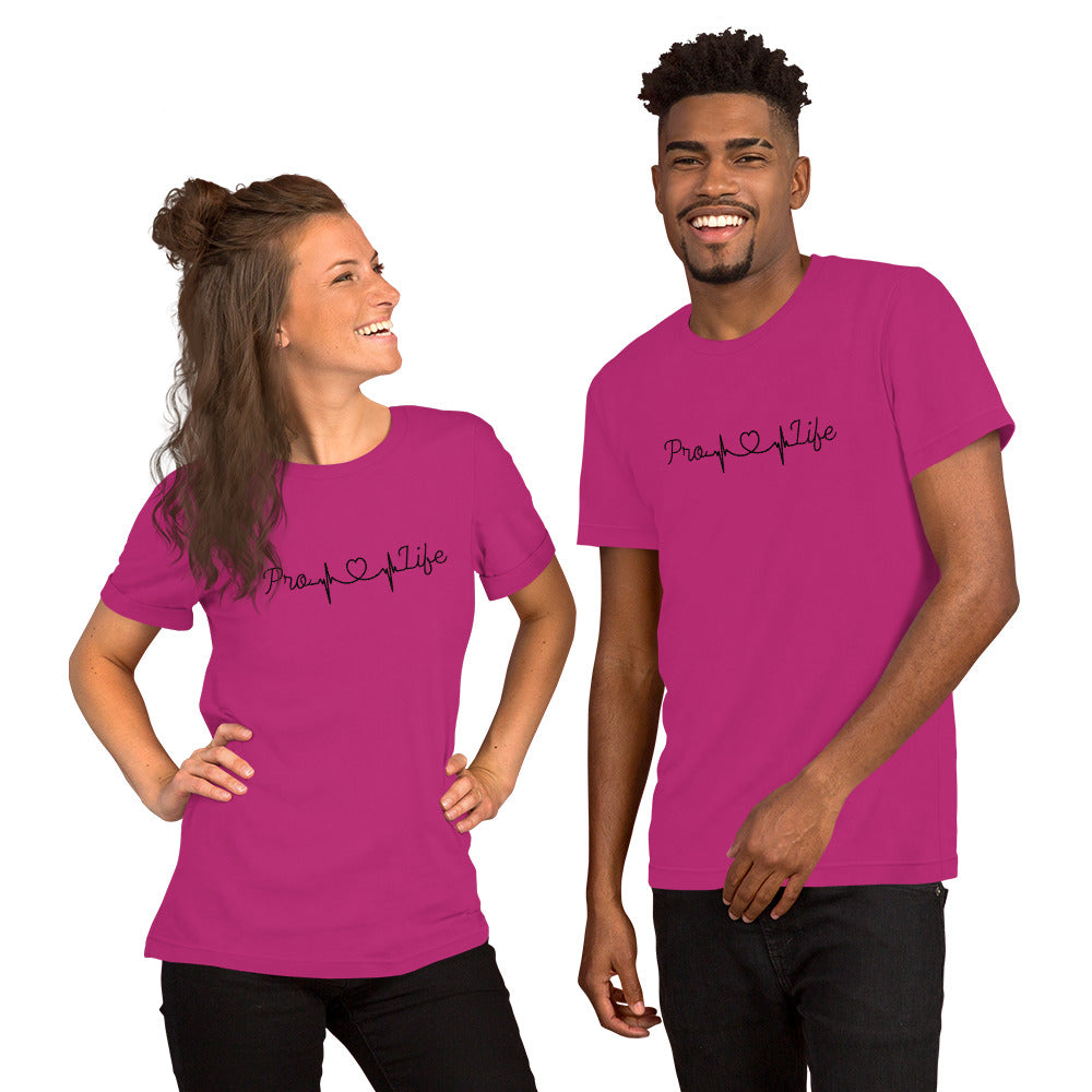 Pro-Life Heartbeat Unisex t-shirt
