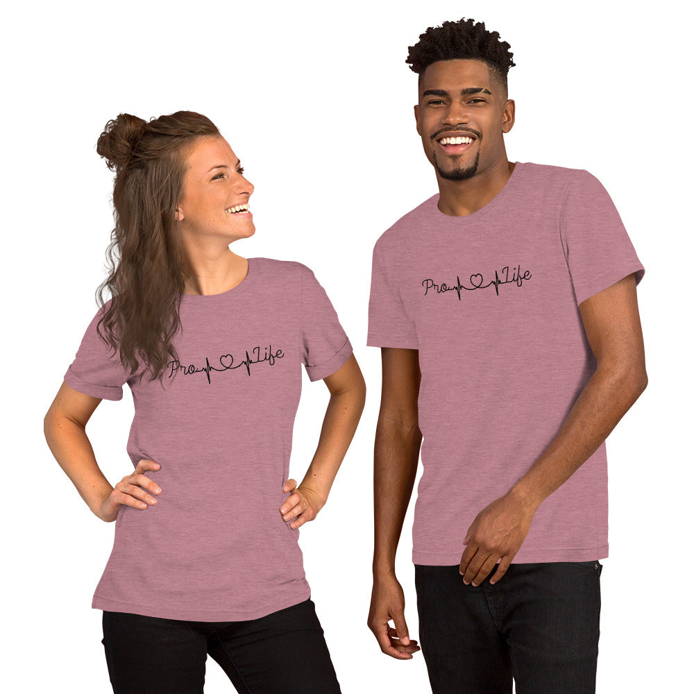 Pro-Life Heartbeat Unisex t-shirt