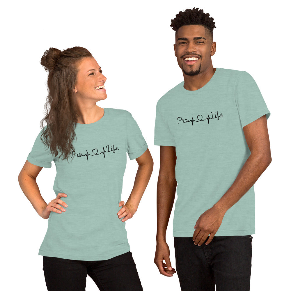 Pro-Life Heartbeat Unisex t-shirt