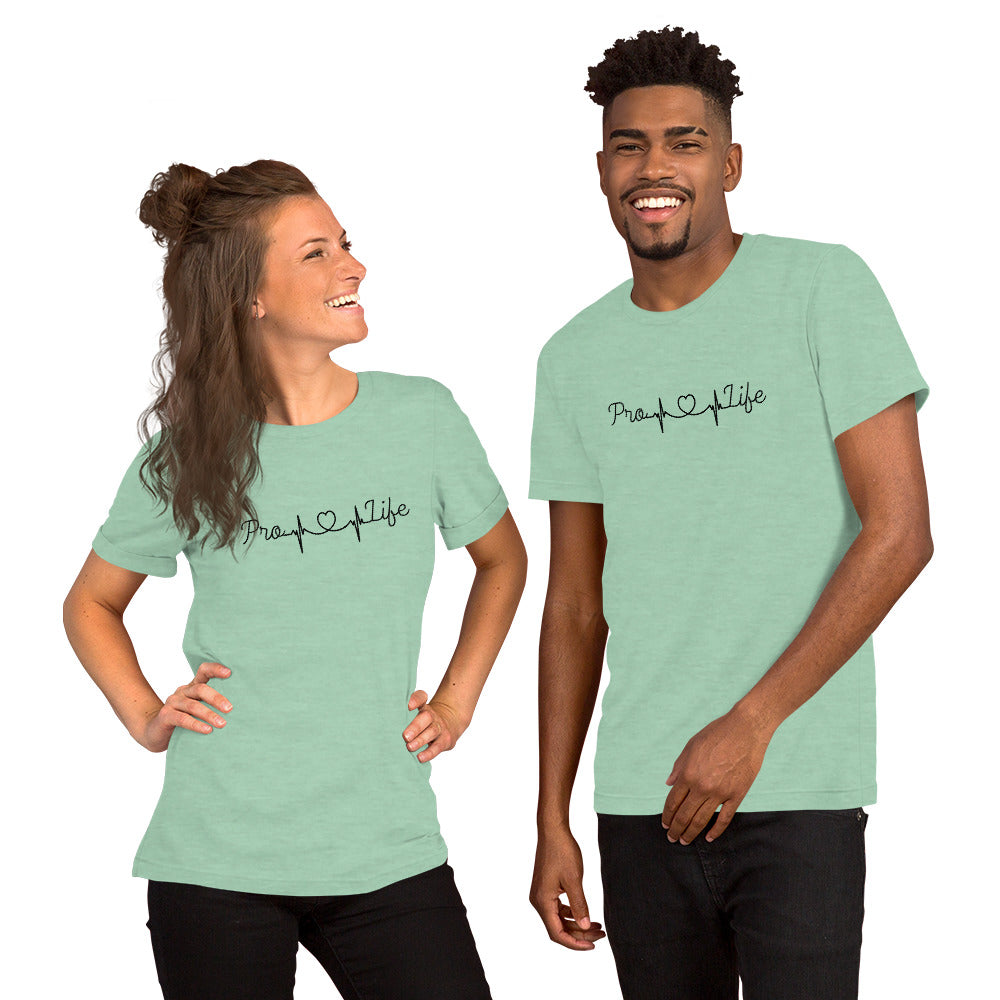 Pro-Life Heartbeat Unisex t-shirt