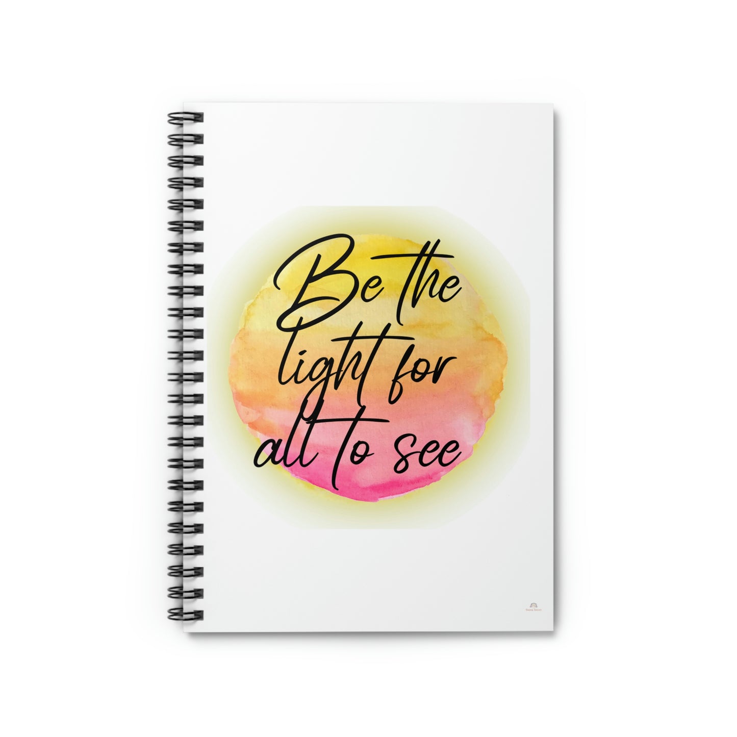 Be the light for all to see -Spiral Notebook - Ruled Line