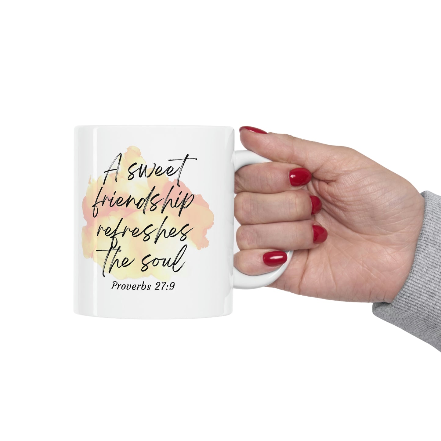 A sweet friendship refreshes the soul mug