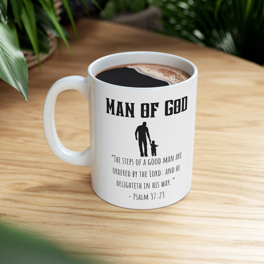 Man of God walking with child Ceramic Mug 11oz Mug,