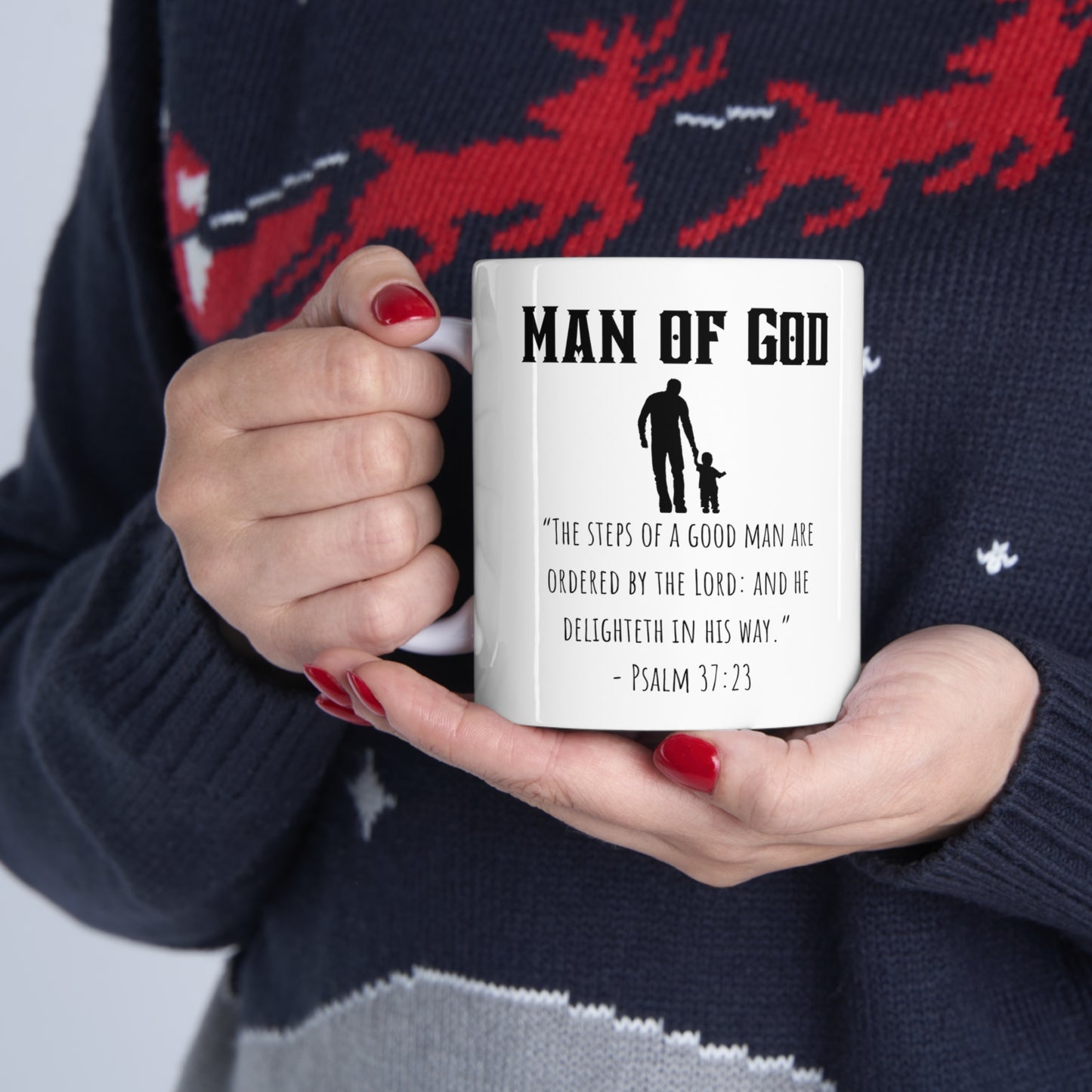 Man of God walking with child Ceramic Mug 11oz Mug,