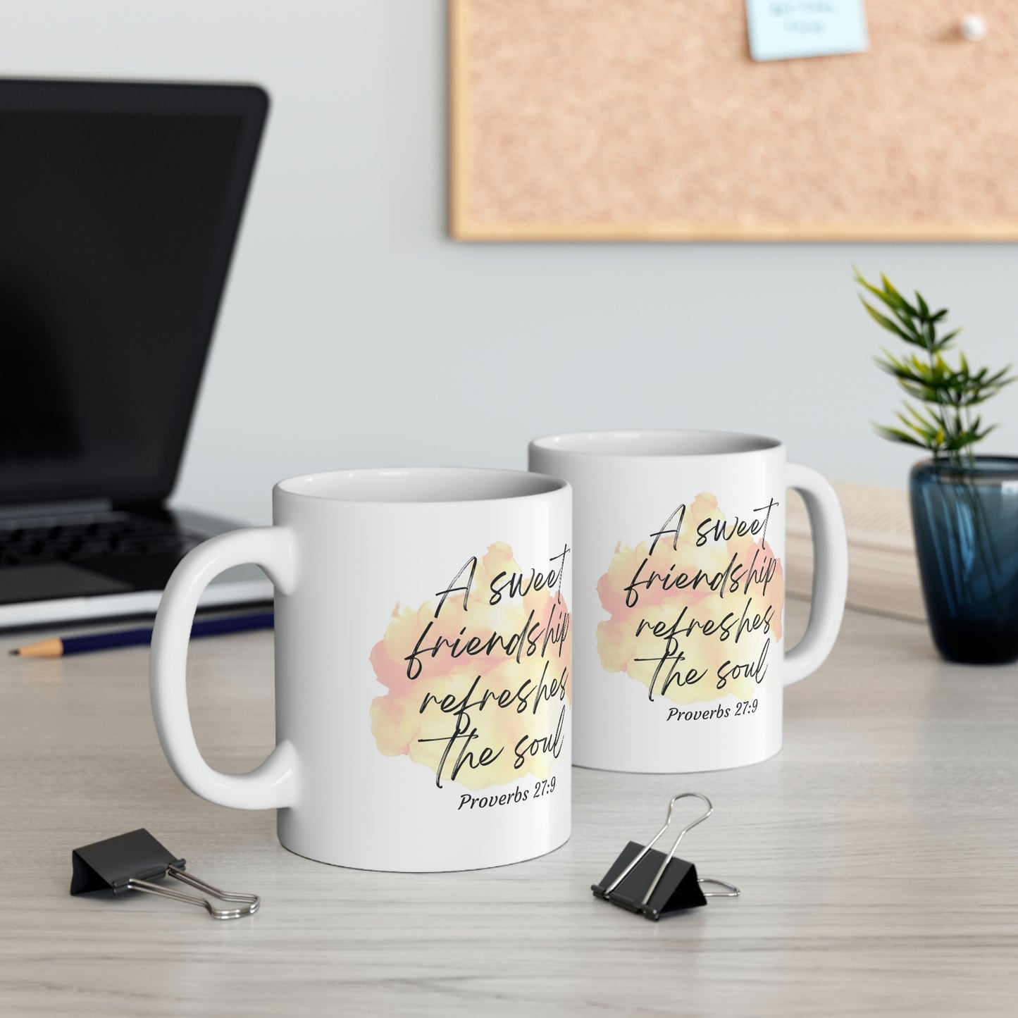 A sweet friendship refreshes the soul mug