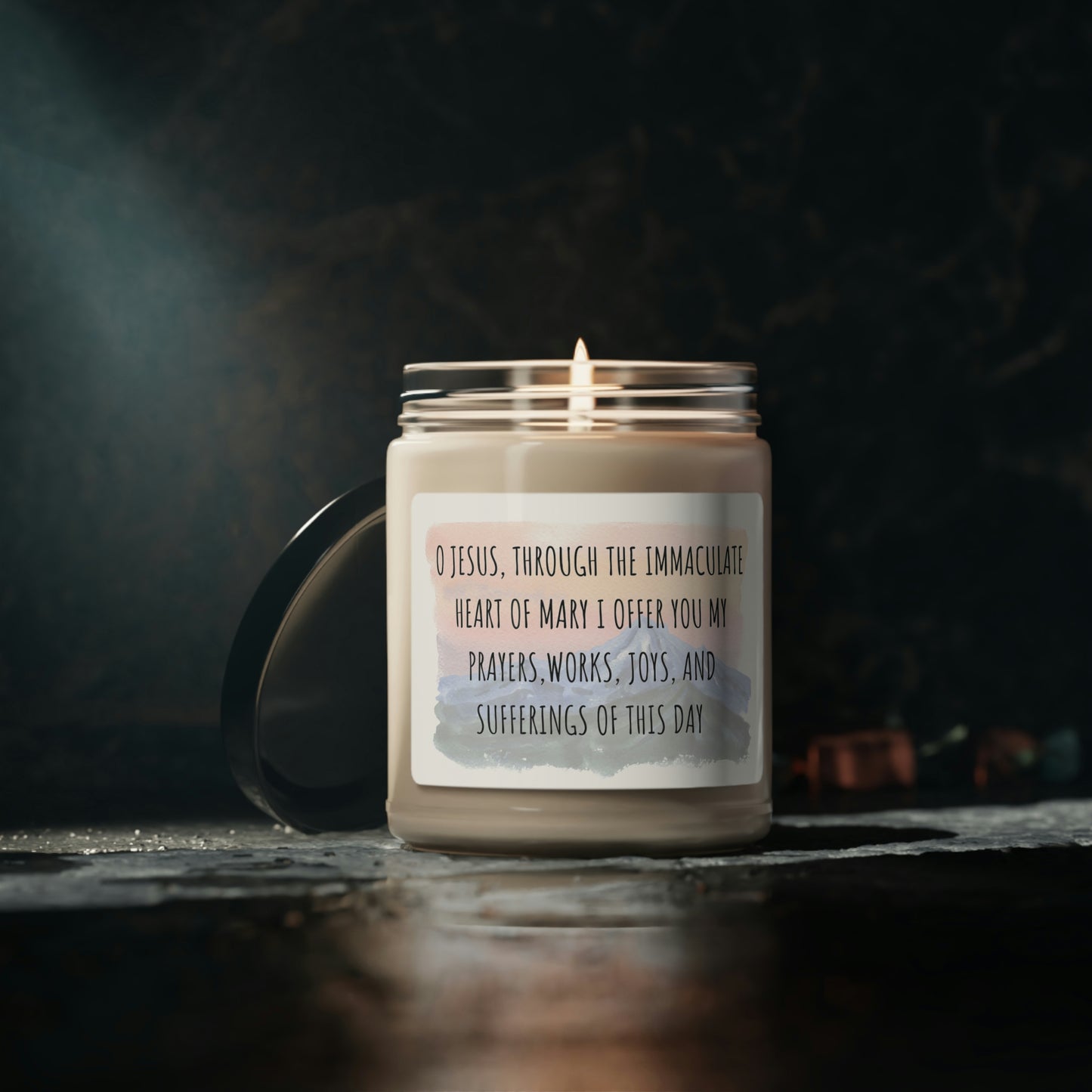 Morning offering prayer-Scented Soy Candle, 9oz