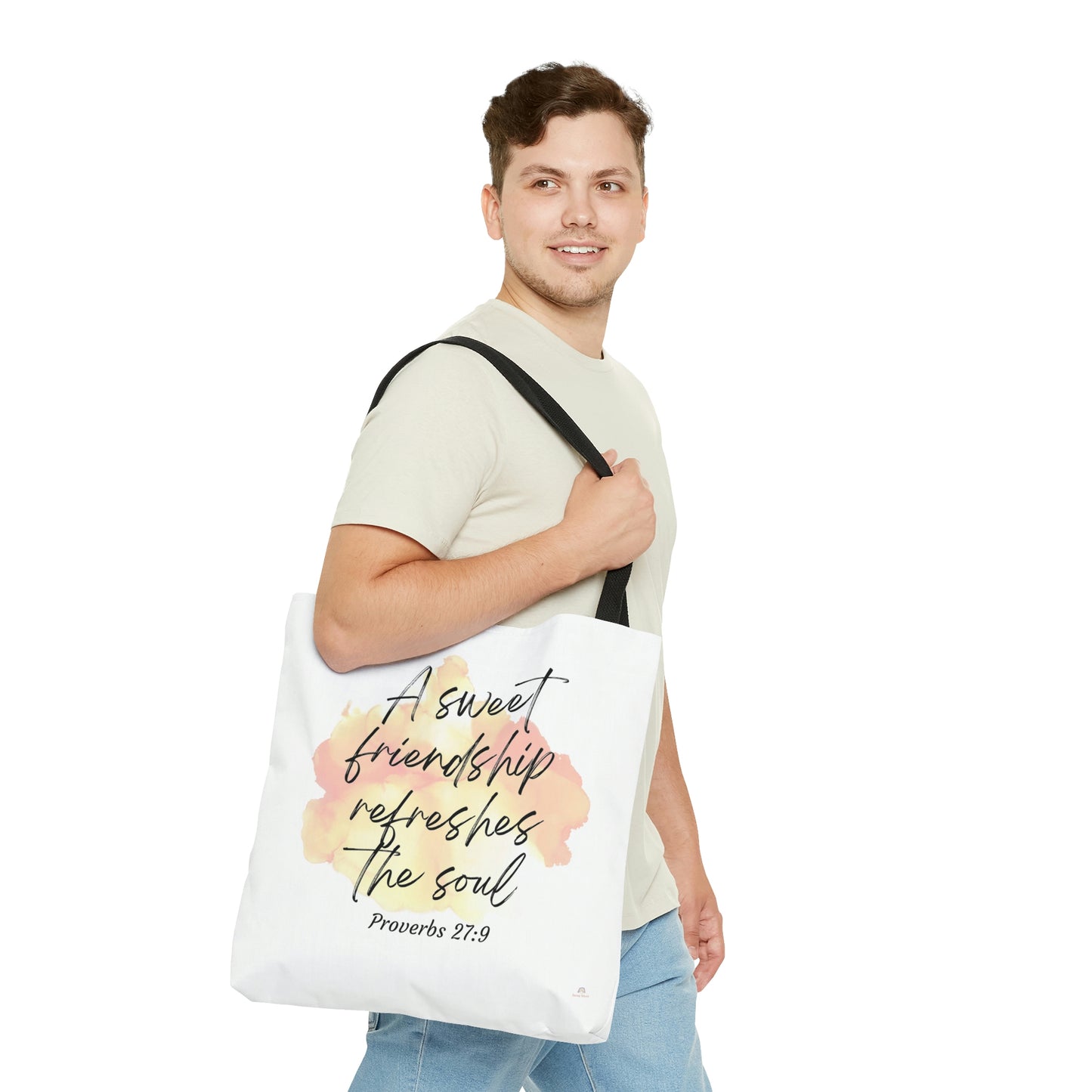 A sweet friendship refreshes the soul- Tote Bag