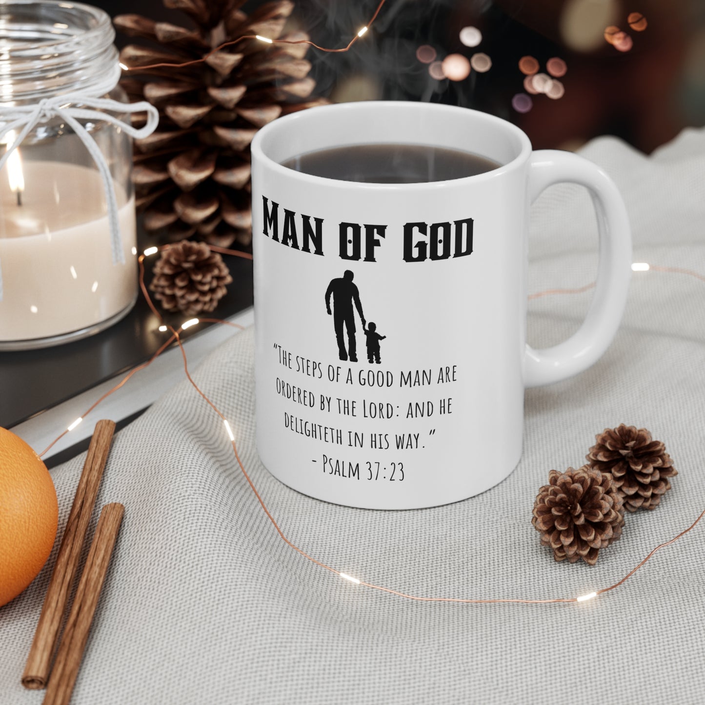 Man of God walking with child Ceramic Mug 11oz Mug,
