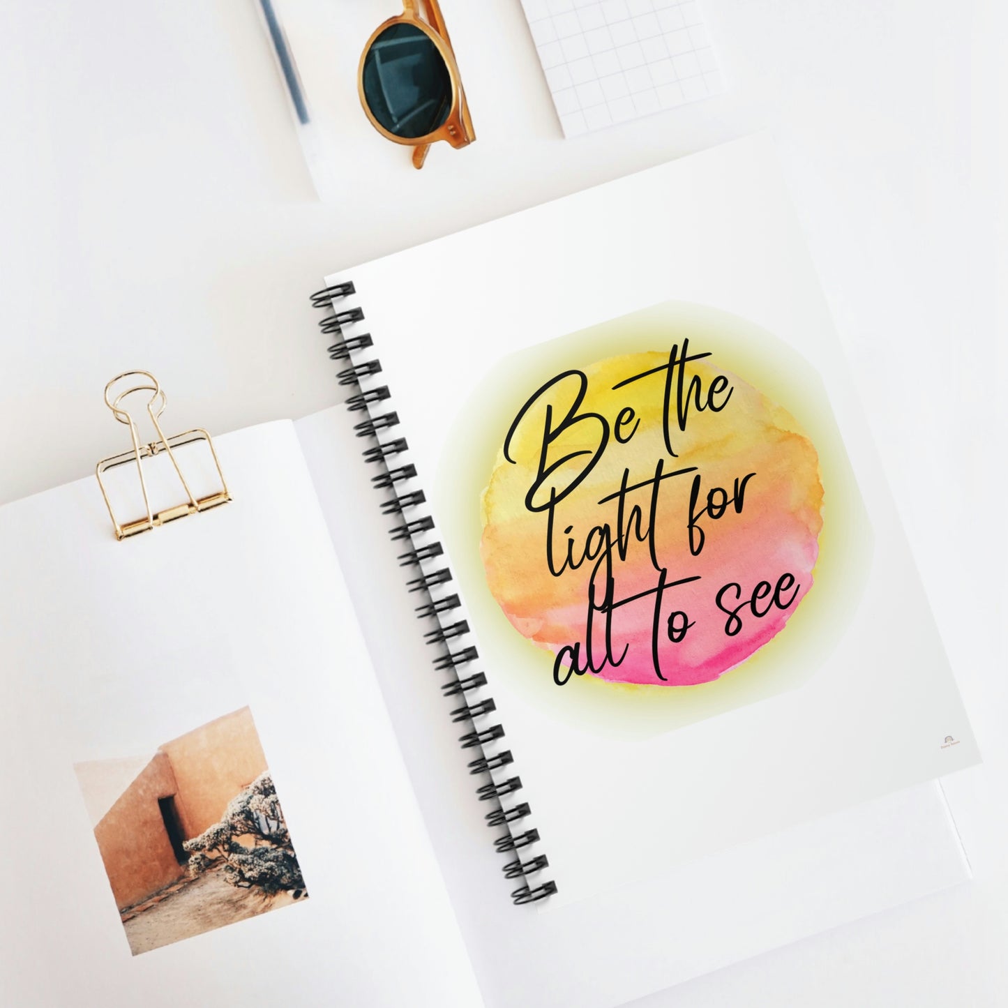 Be the light for all to see -Spiral Notebook - Ruled Line