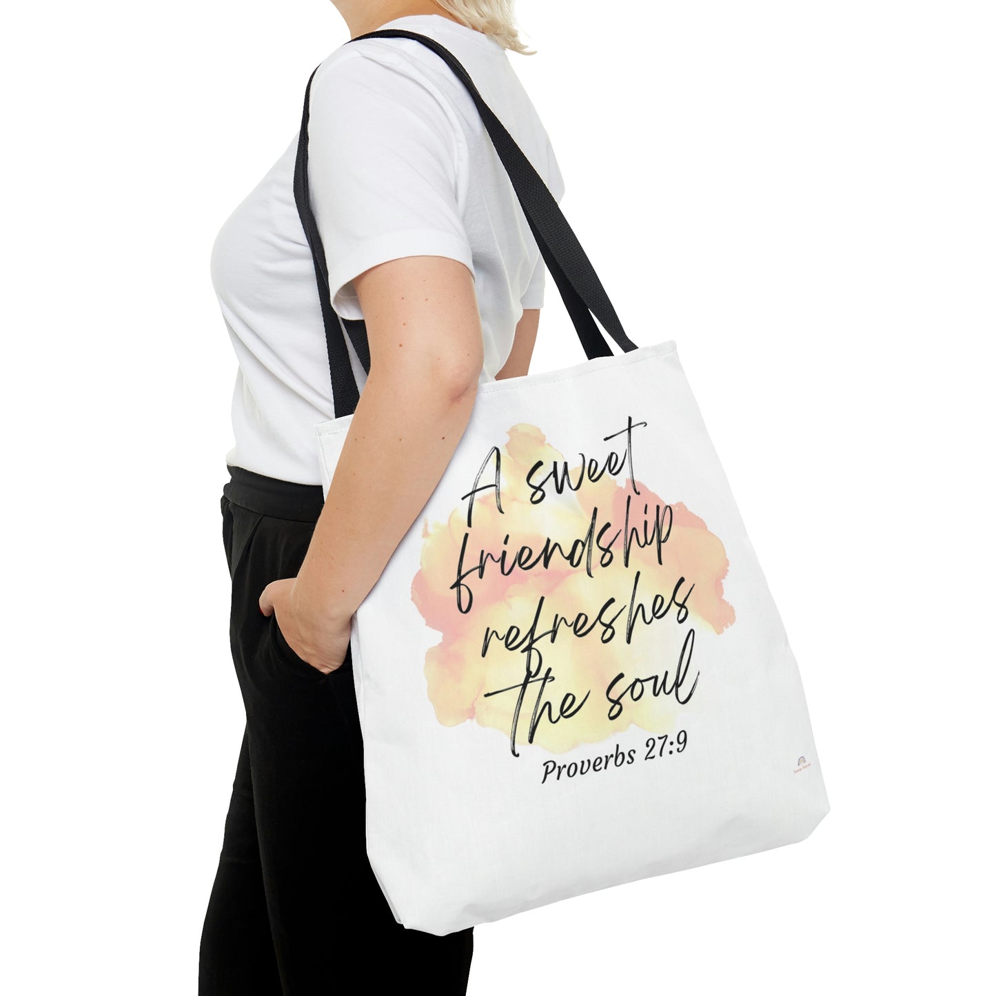 A sweet friendship refreshes the soul- Tote Bag