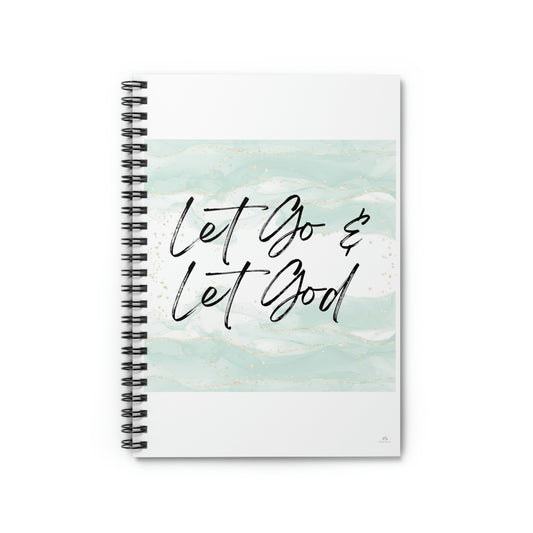Let go & let God, spiral notebook